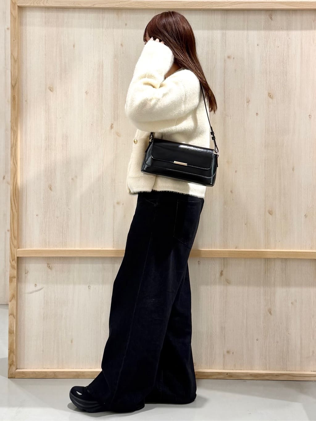 nanaさんの「THE SHOP TK｜クラシックショルダーバッグ」を使ったコーディネート