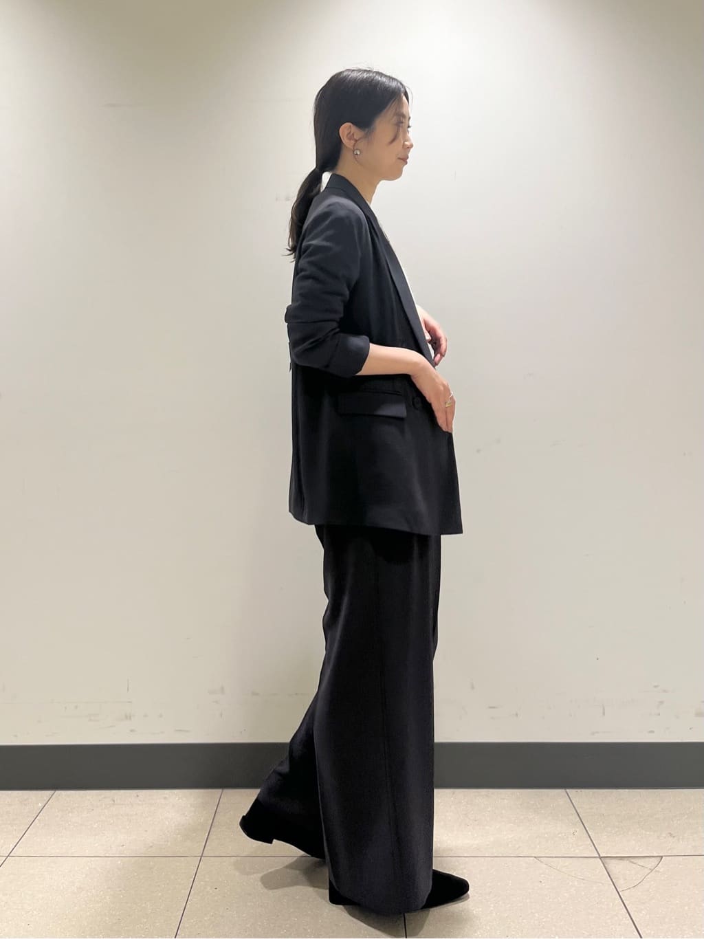 shokoさんの「INDIVI｜【軽く羽織れる！】ダブルジャケット」を使ったコーディネート