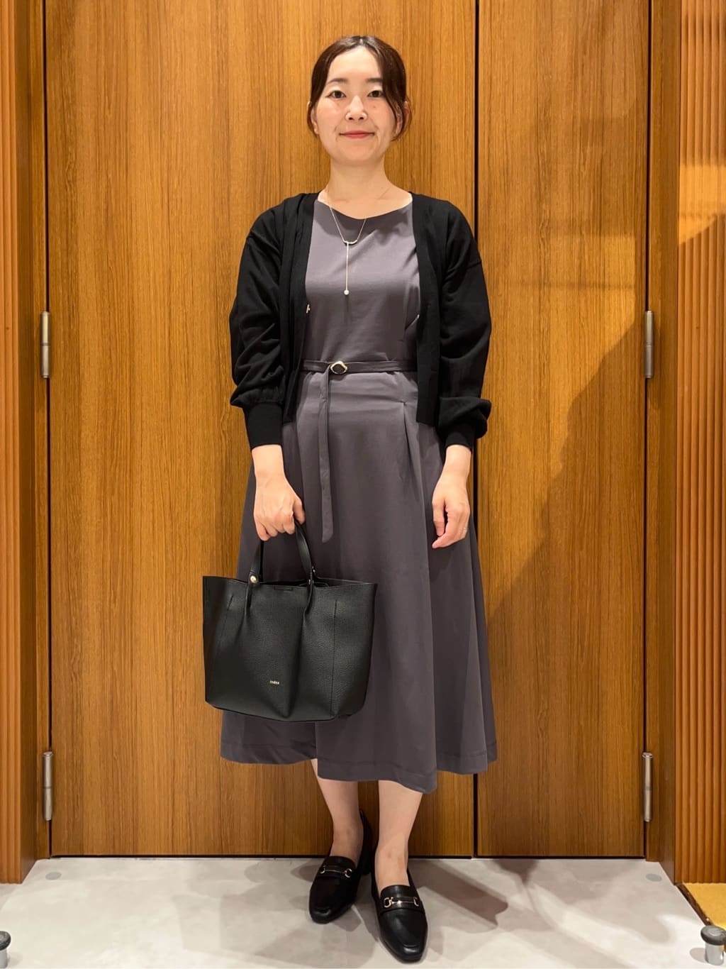 アスカさんの「index｜《5色展開》コンパクトショートカーディガン【洗濯機洗い可】」を使ったコーディネート