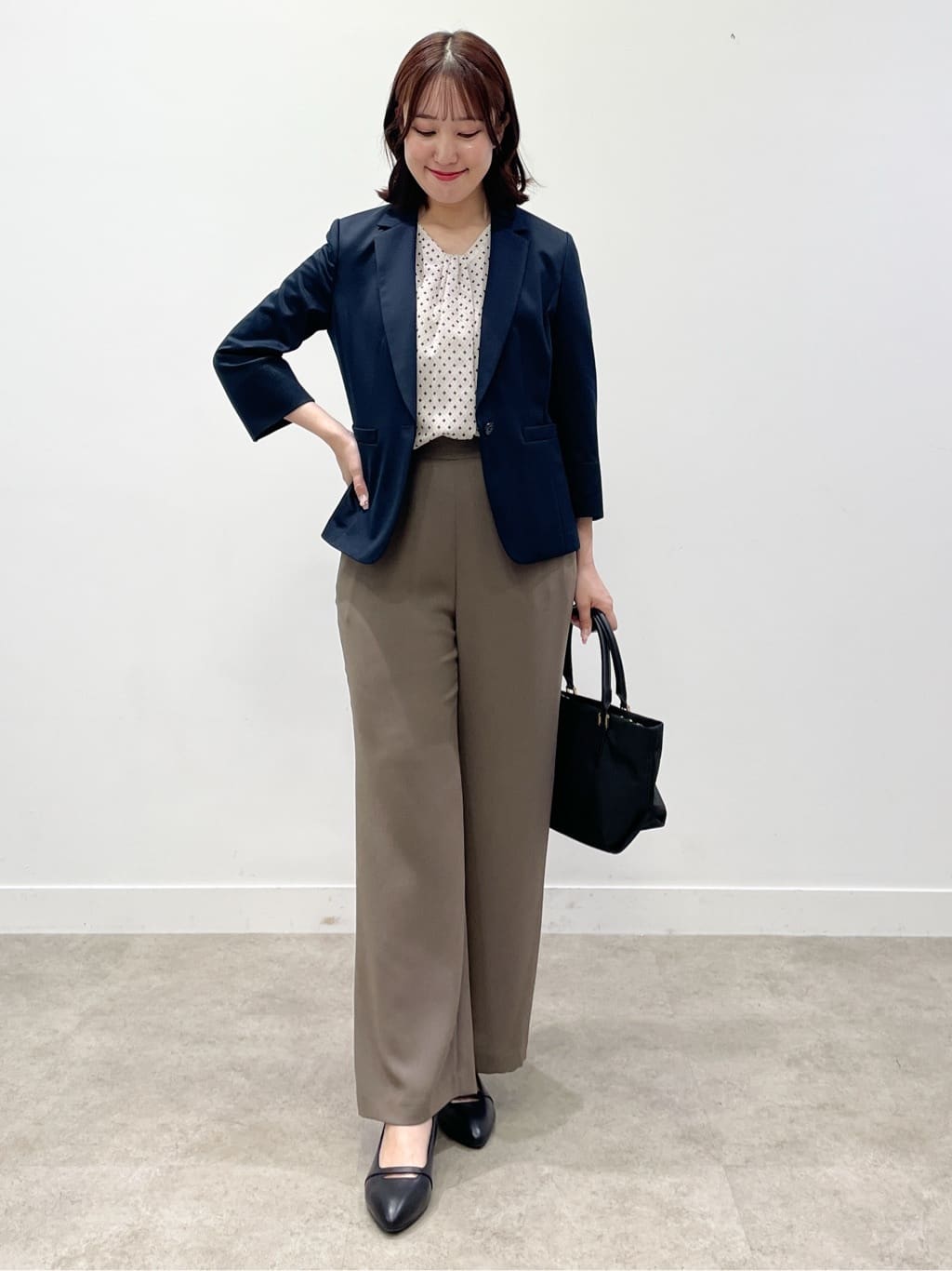 yukariさんの「Reflect｜【マシンウォッシュ可／セットアップ可】コツキ柄プリントブラウス」を使ったコーディネート
