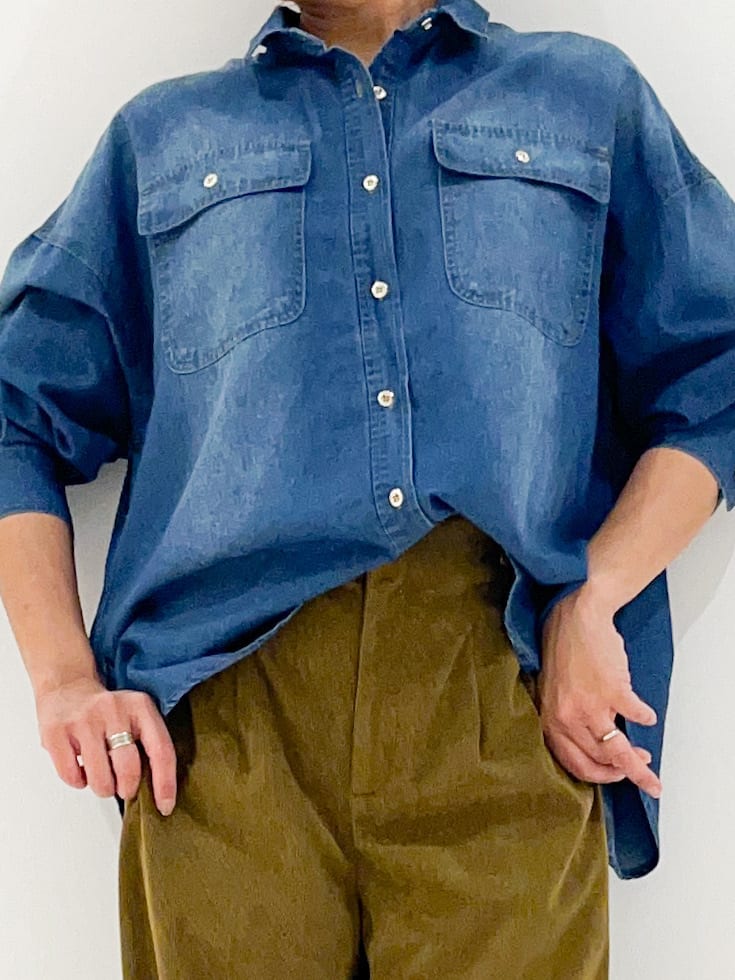 yuuco.さんの「grove｜コーデュロイワイドパンツ」を使ったコーディネート