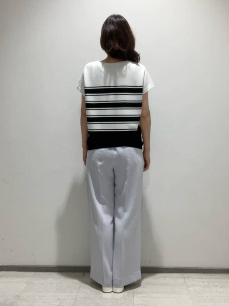 fujiさんの「INDIVI｜【着る日傘／遮熱／UVケア】ワイドパンツ」を使ったコーディネート