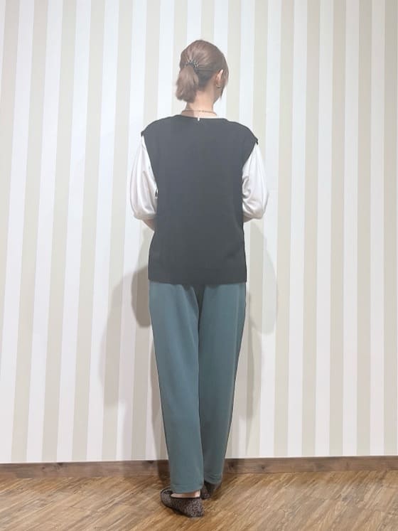 hassssyさんの「SHOO･LA･RUE｜【ひんやり/S-LL】大人の五分袖プリントTシャツ」を使ったコーディネート