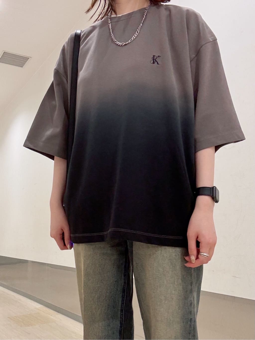 Renaさんの「tk.TAKEO KIKUCHI｜グラデーションダイ5分袖カットソー」を使ったコーディネート