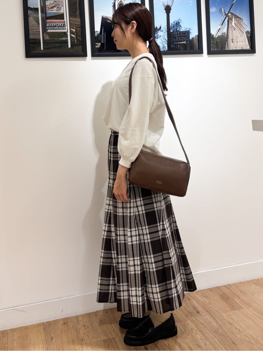 Ririkaさんの「Dessin｜【360度可愛い・洗える】バックヘンリーカットソー」を使ったコーディネート