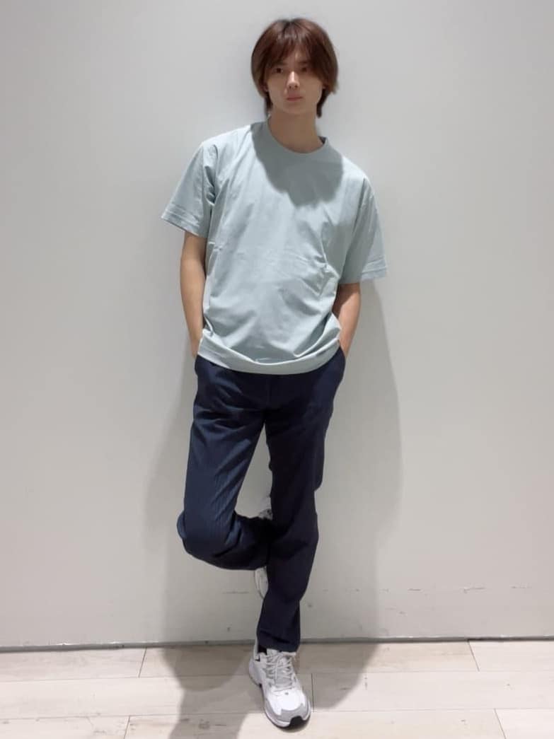 Neneさんの「THE SHOP TK｜パーフェクテックリンクス半袖Tシャツ 【接触冷感／吸水速乾／UVカット／洗濯機OK】」を使ったコーディネート