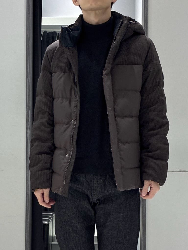 わいずみさんの「TAKEO KIKUCHI｜カラーコンビ ダウンブルゾン」を使ったコーディネート