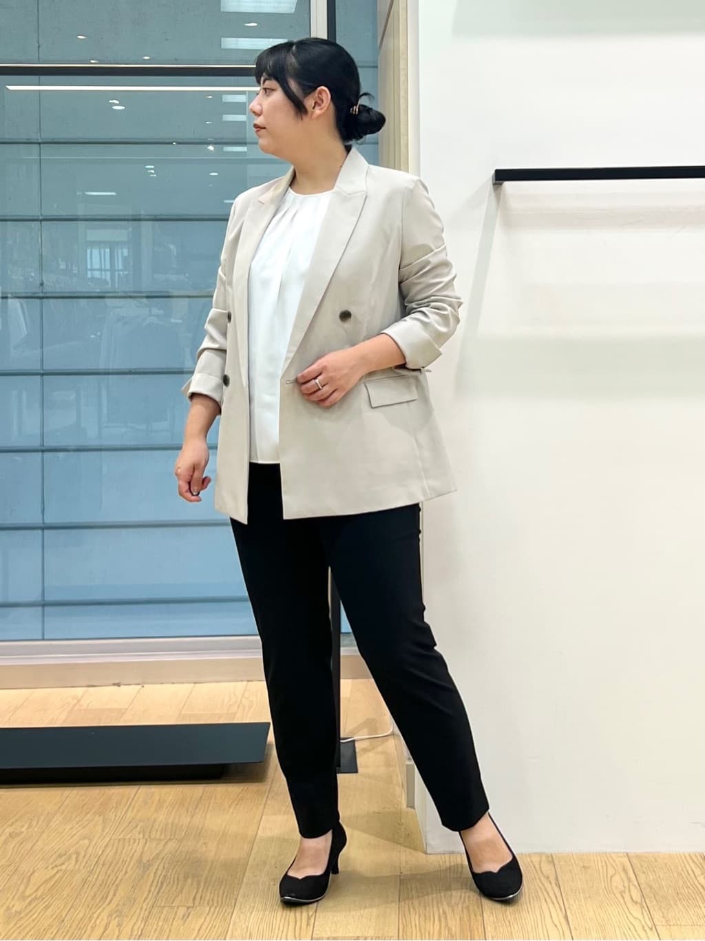 shimaさんの「INDIVI｜【UVケア】ライトダブルジャケット」を使ったコーディネート