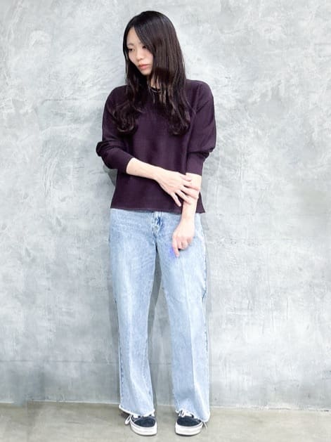 misaさんの「THE SHOP TK｜【S-XLサイズ/選べる7色】どこから見ても美しい ガーターニット/毛玉になりにくい/洗濯機OK」を使ったコーディネート