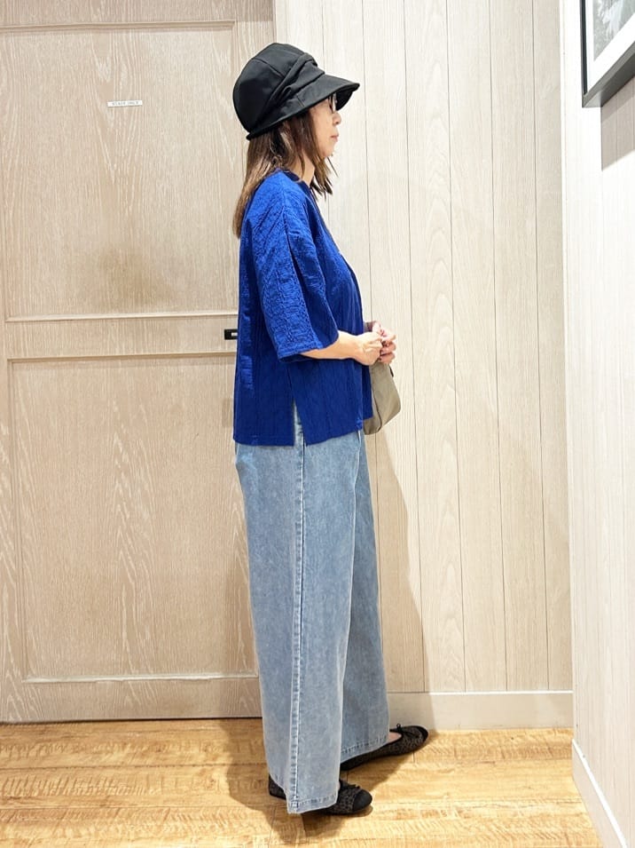 yukaさんの「SHOO･LA･RUE｜【5分袖】大人の魅力を惹きたてる レースカットソー」を使ったコーディネート