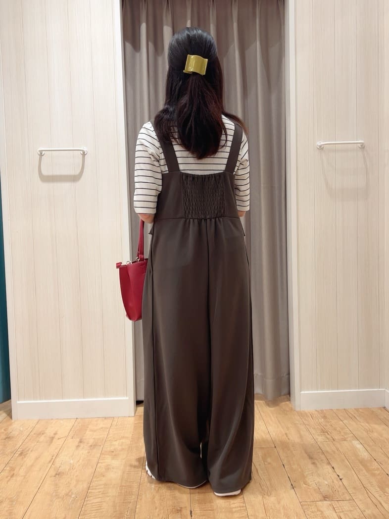 moneさんの「SHOO･LA･RUE｜【S-LL】女性らしさ漂うハートネック テレコ5分袖トップス」を使ったコーディネート