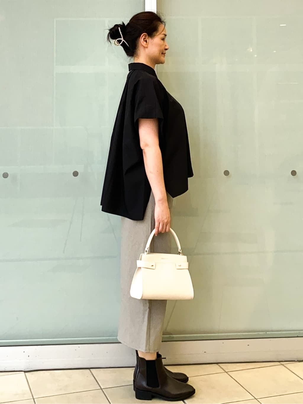 Jeanさんの「OPAQUE.CLIP｜《andGIRL掲載》リラクシーシャツ【洗濯機洗い可】」を使ったコーディネート