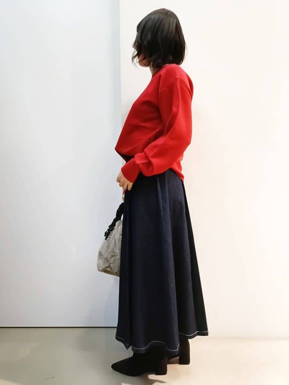 あんさんの「THE SHOP TK｜【S-XLサイズ/選べる7色】どこから見ても美しい ガーターニット/毛玉になりにくい/洗濯機OK」を使ったコーディネート