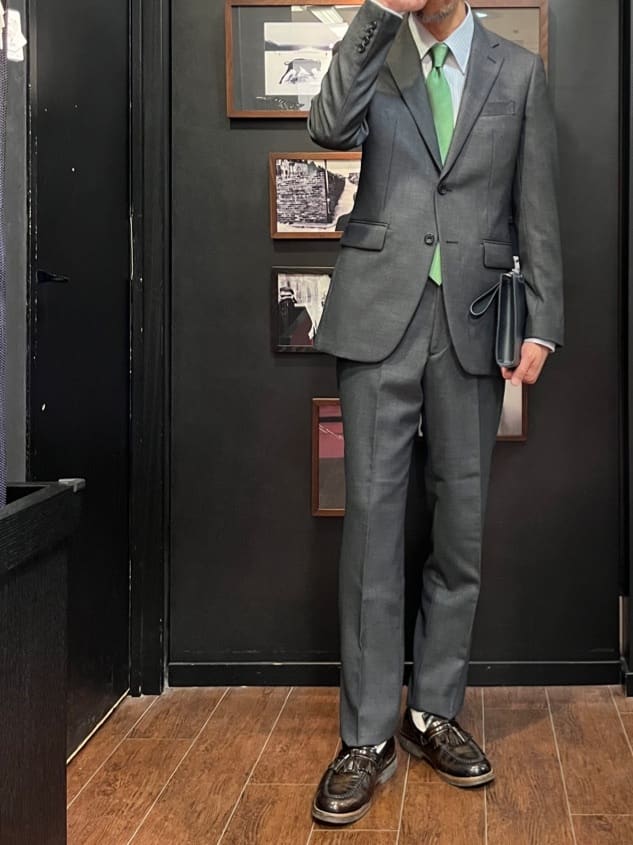 KDDさんの「TAKEO KIKUCHI｜【Made in JAPAN】ドビーストライプ ドレス シャツ」を使ったコーディネート