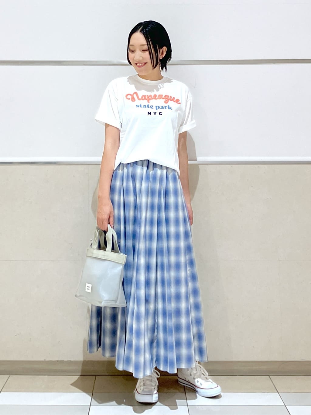 eriko さんの「Dessin｜【洗える】オーガニックコットンロゴTシャツ」を使ったコーディネート