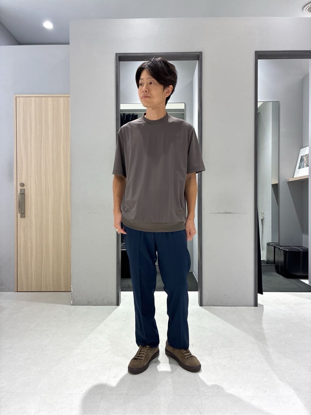 わいずみさんの「TAKEO KIKUCHI｜【COOL CITY WEAR】アーバンクール ジャケット /接触冷感・吸水速乾」を使ったコーディネート