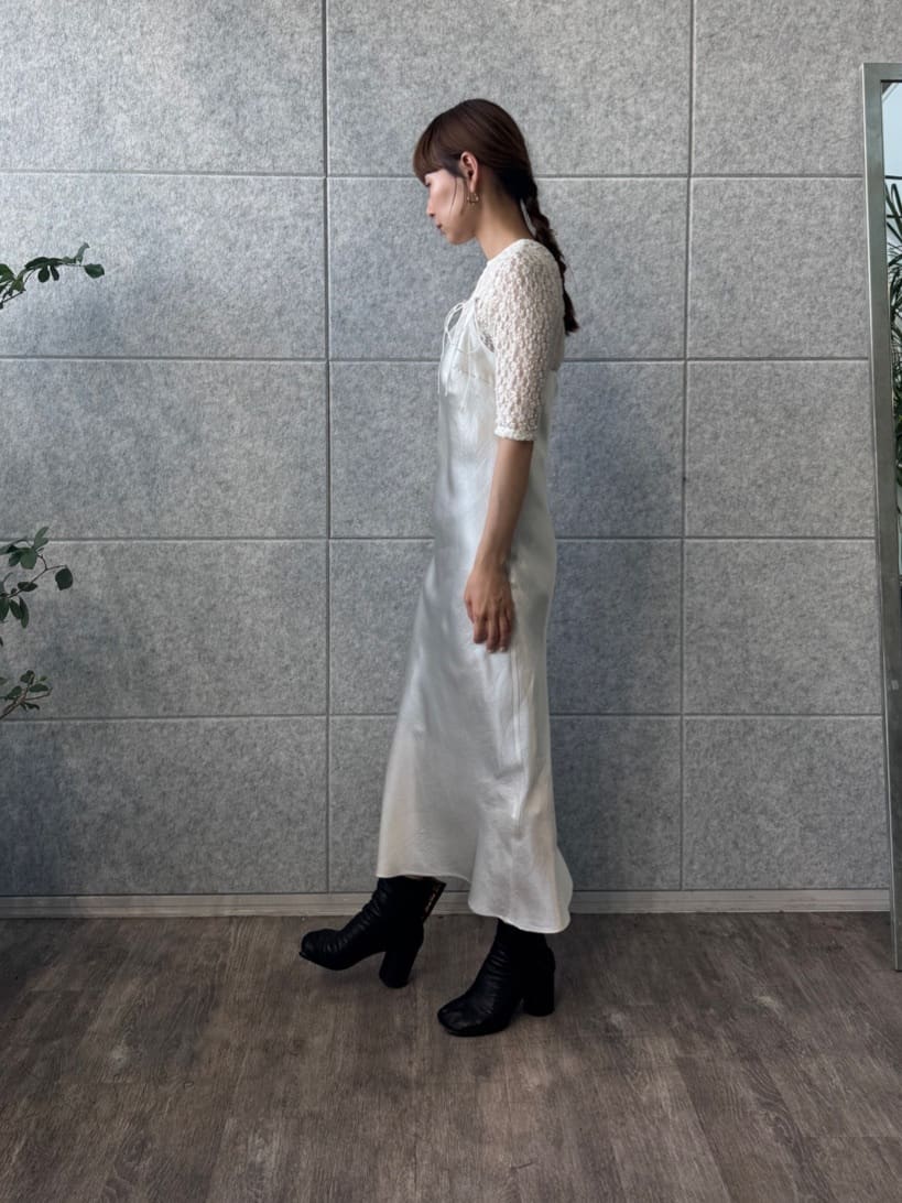 designer yukaさんの「CODE A｜ribbon cami dress」を使ったコーディネート