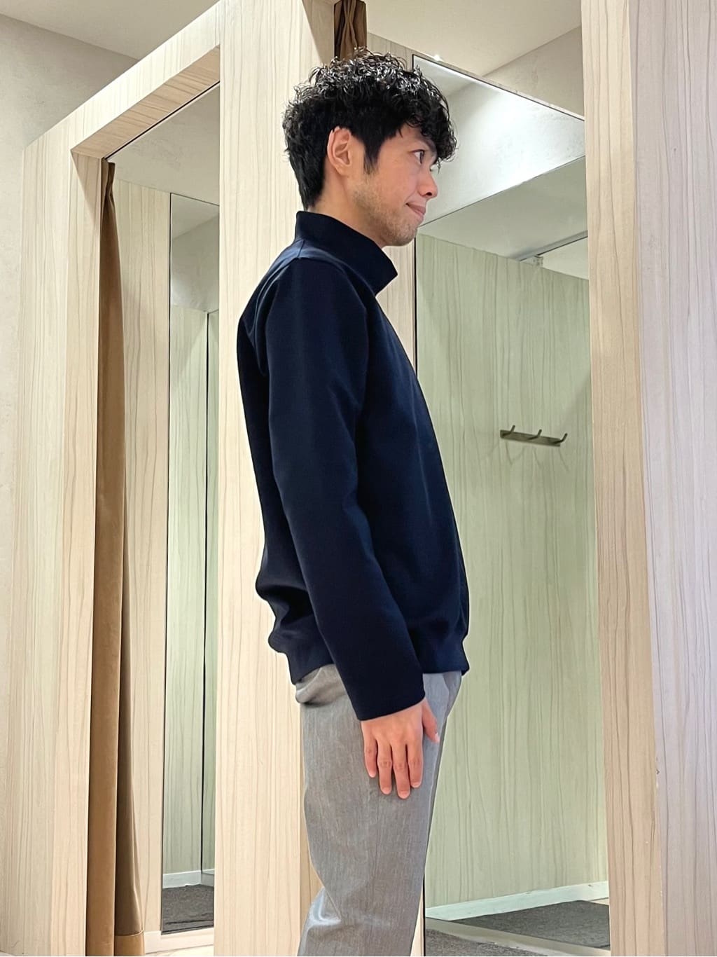 URAさんの「TAKEO KIKUCHI｜【Sサイズ～】ウォーム ミラノリブ オフネック プルオーバー」を使ったコーディネート