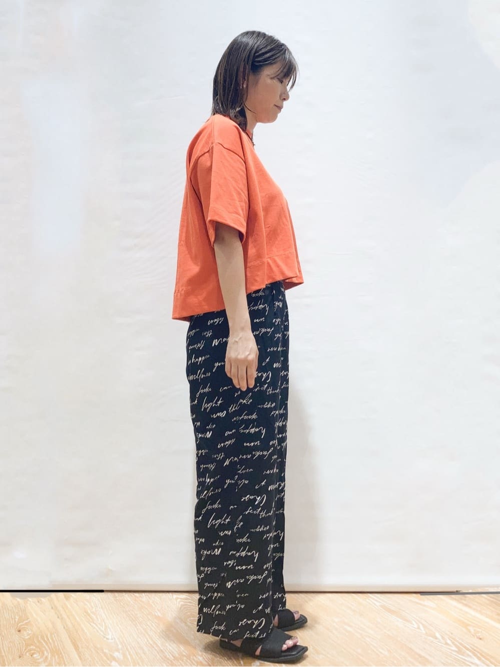Shihoさんの「OPAQUE.CLIP｜◆《5色展開》ワイドシルエットTシャツ【洗濯機洗い可】」を使ったコーディネート