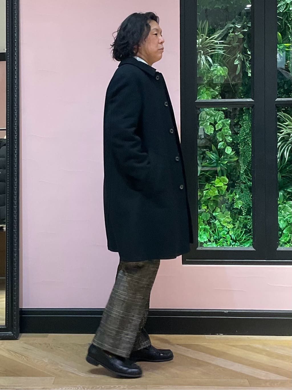 Nagaseさんの「DRESSTERIOR｜◆【セットアップ可】ループグレンチェック ワイドパンツ」を使ったコーディネート