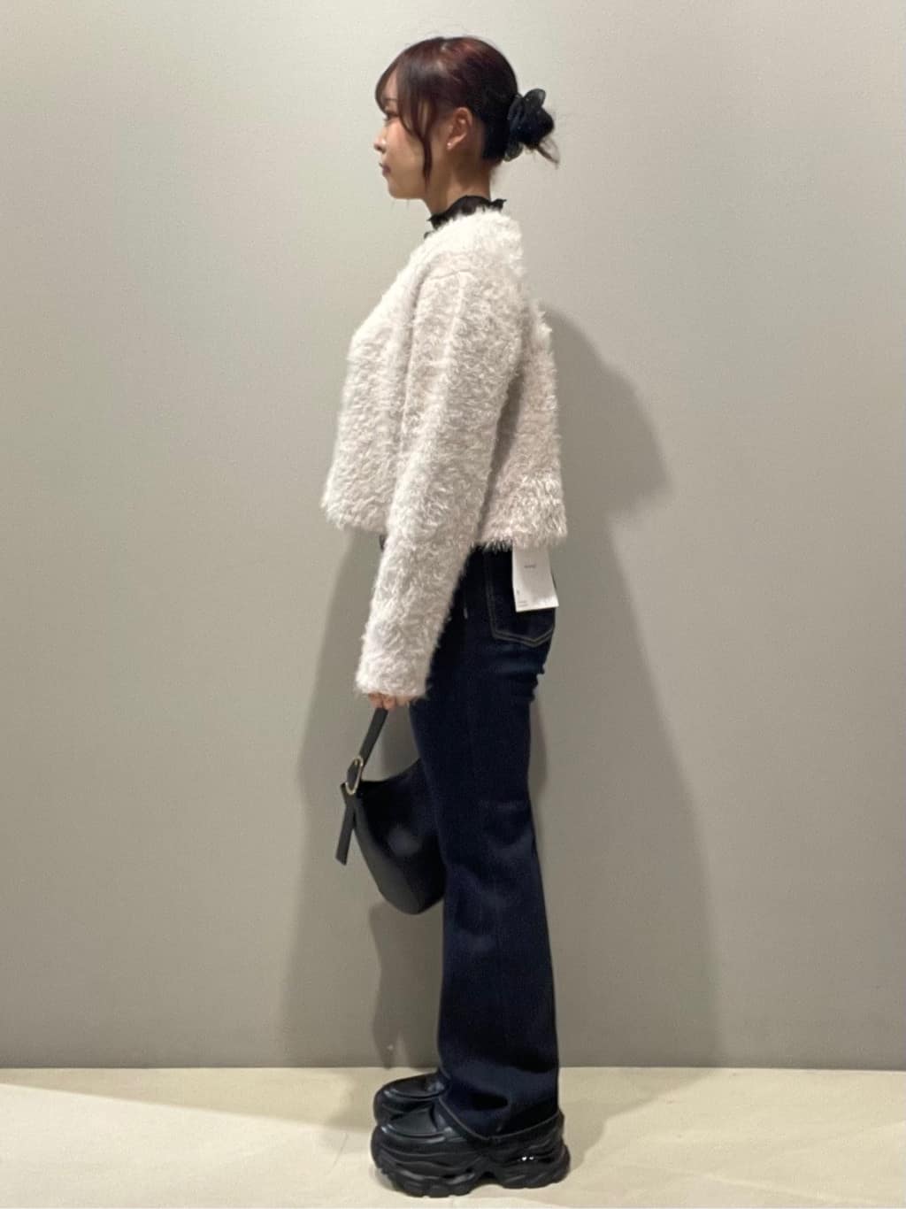 mikiさんの「OPAQUE.CLIP｜シアーハイネックトップス【洗濯機OK】」を使ったコーディネート
