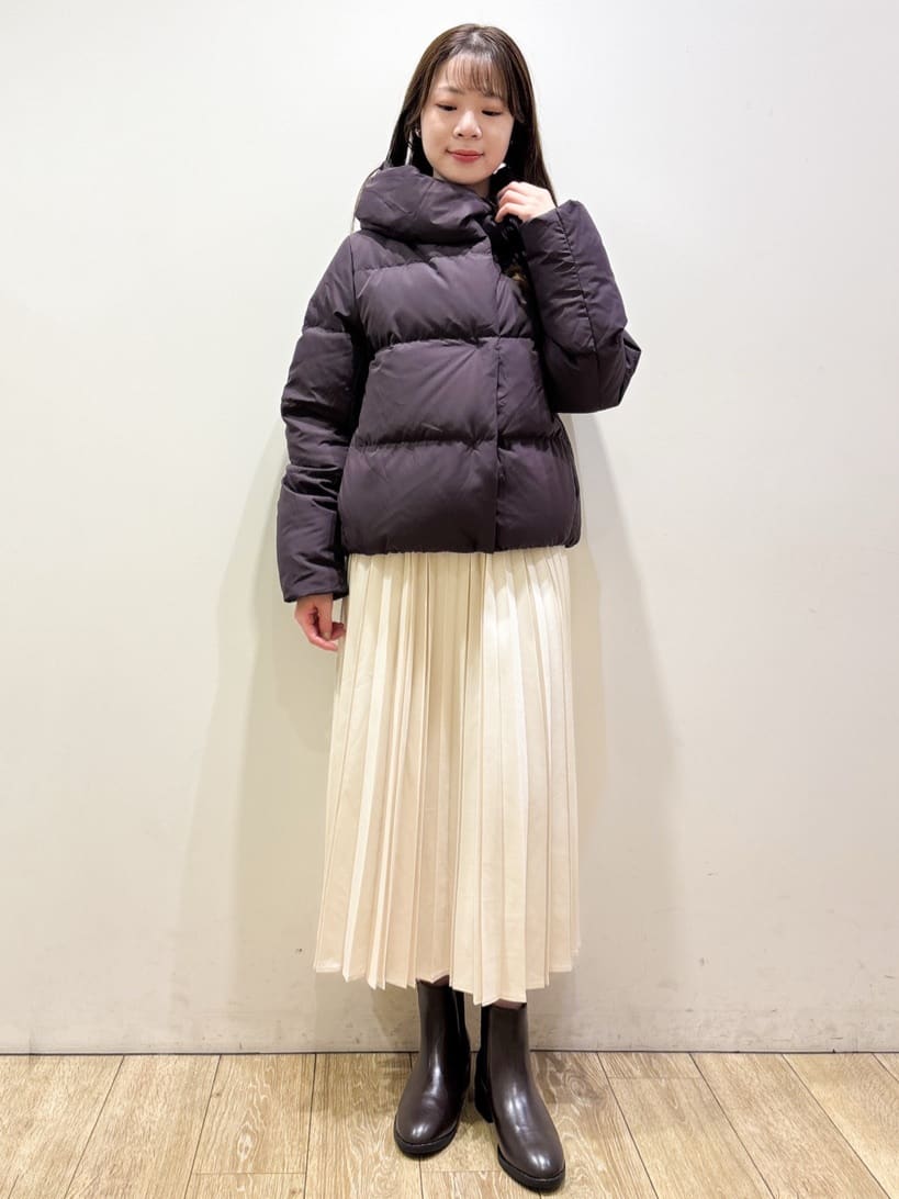 ayaさんの「index｜KAWADAダウンショートコート【撥水／洗濯機OK／静電気防止裏地】《XS～LL》」を使ったコーディネート