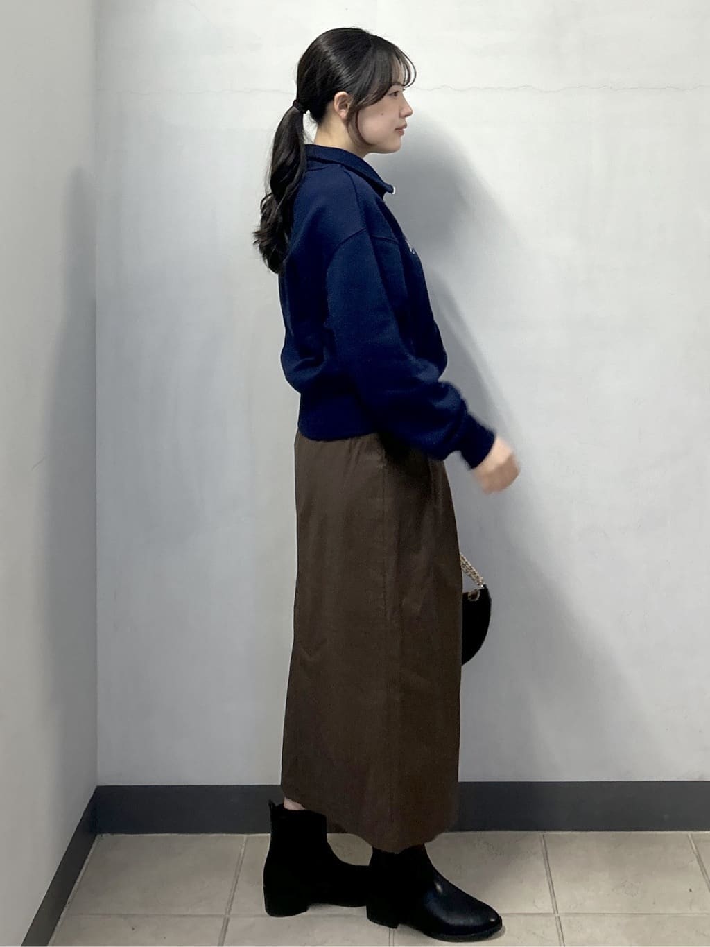 sayaさんの「OPAQUE.CLIP｜ハーフZIPロゴ刺繍裏毛【洗濯機OK】」を使ったコーディネート