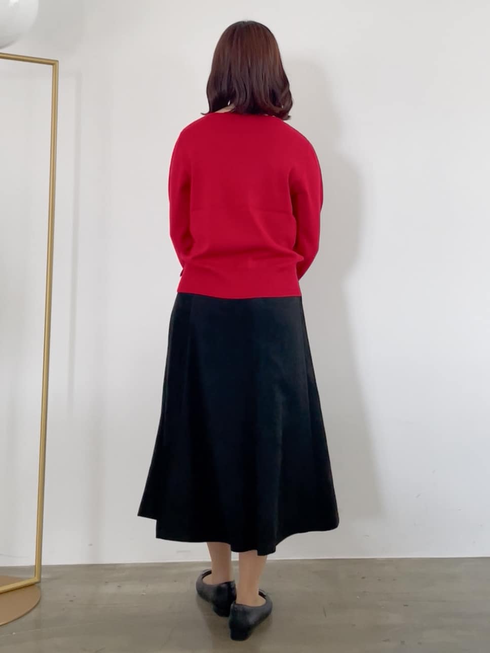 yukariさんの「Reflect｜【選べる6色／長く着られる◎】ボートネックニット」を使ったコーディネート