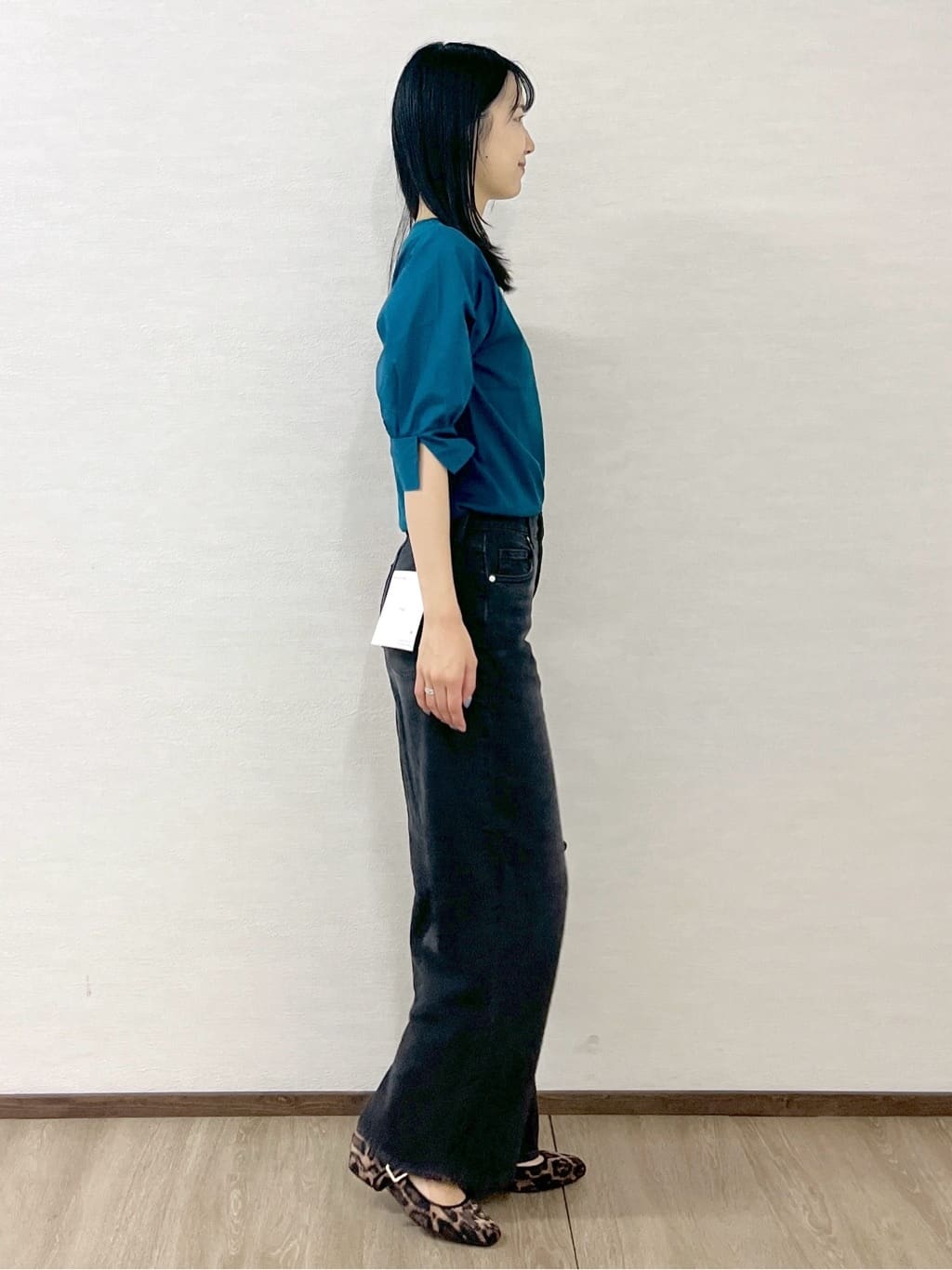 sachikoさんの「OPAQUE.CLIP｜ストレッチバギーデニム【洗濯機洗い可】《SS～LL》」を使ったコーディネート