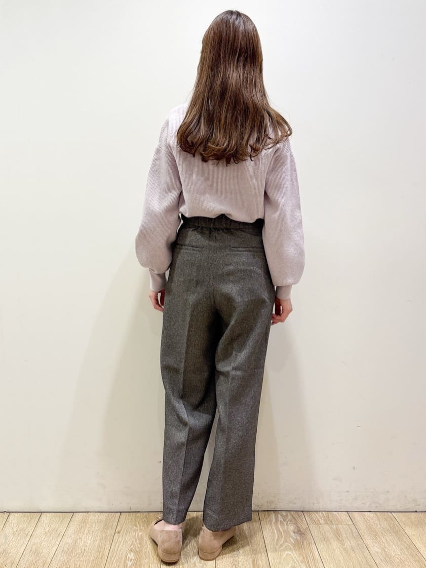 ayaさんの「index｜カルゼツイードストレッチワイドパンツ【洗濯機OK／防シワ／イージーアイロン／抗ピル】」を使ったコーディネート