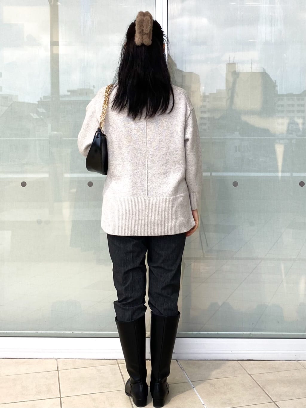 Jeanさんの「OPAQUE.CLIP｜《SS-LLサイズ》ハイストレッチイージースティックパンツ【洗濯機洗い可】」を使ったコーディネート
