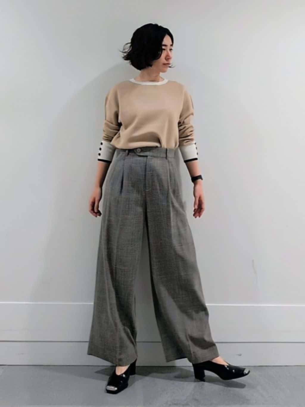 ミズタさんの「UNTITLED｜【アンサンブル可/洗える】ウールミラノリブニット」を使ったコーディネート