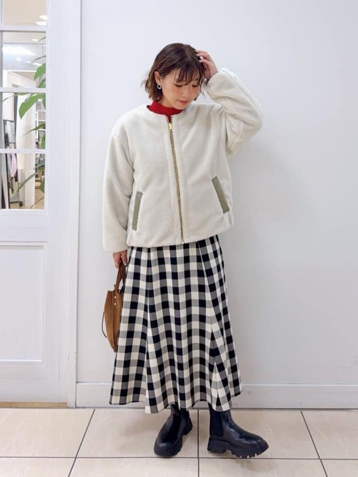 Osawaさんの「Dessin｜【2WAY】リバーシブルタフタボアアウター」を使ったコーディネート