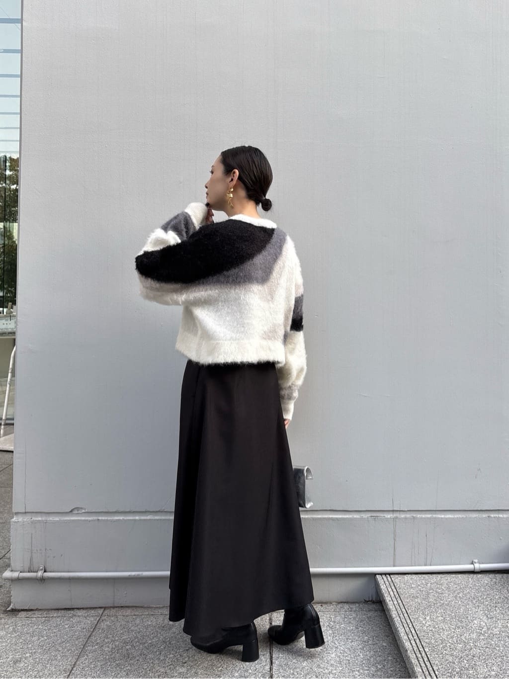 ayanoさんの「INDIVI｜センタージップフレアスカート」を使ったコーディネート