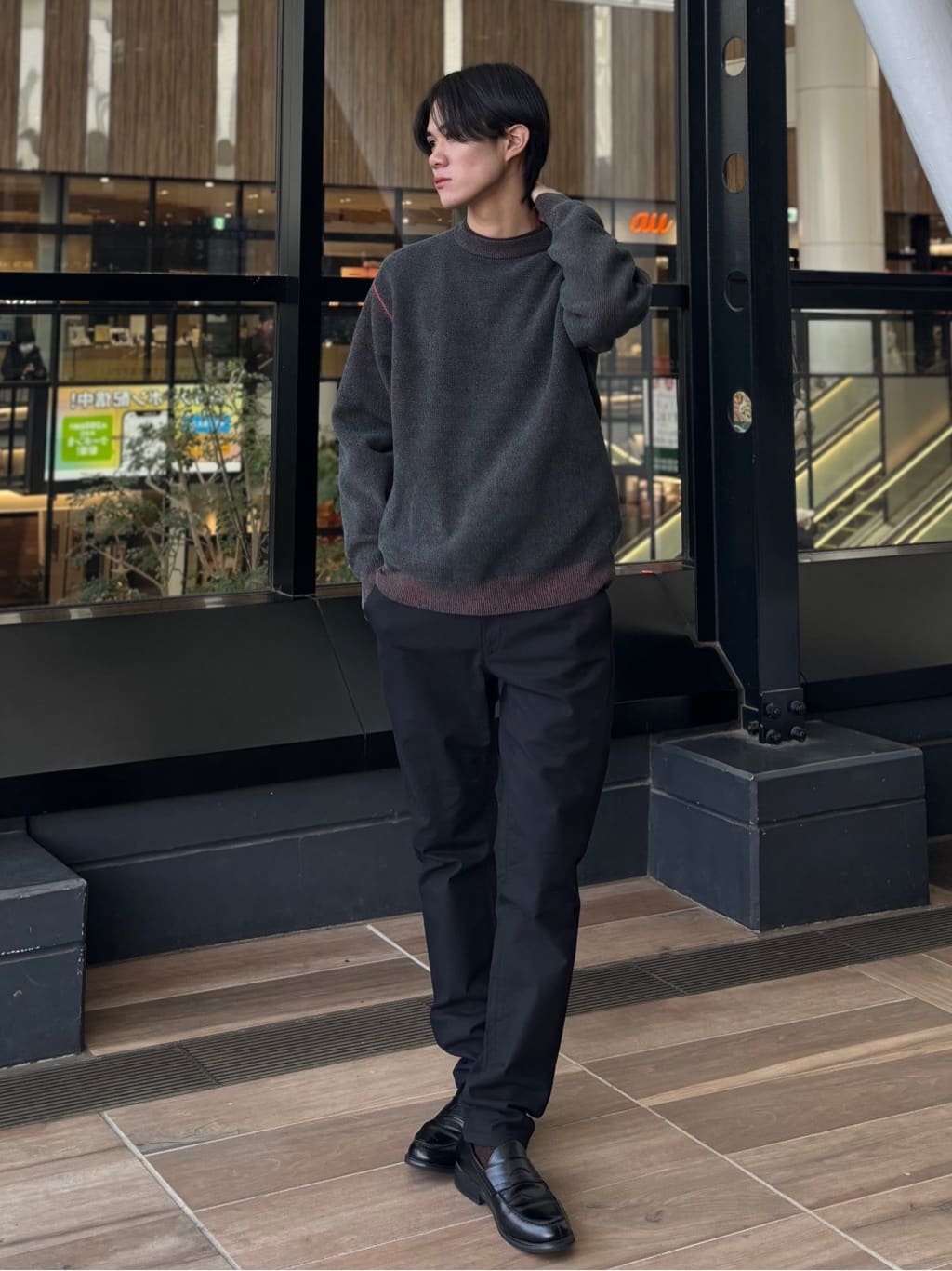 うらしーさんの「THE SHOP TK｜【大人の上品カジュアルを叶える】ハグするニット 洗濯機OK／6色展開」を使ったコーディネート