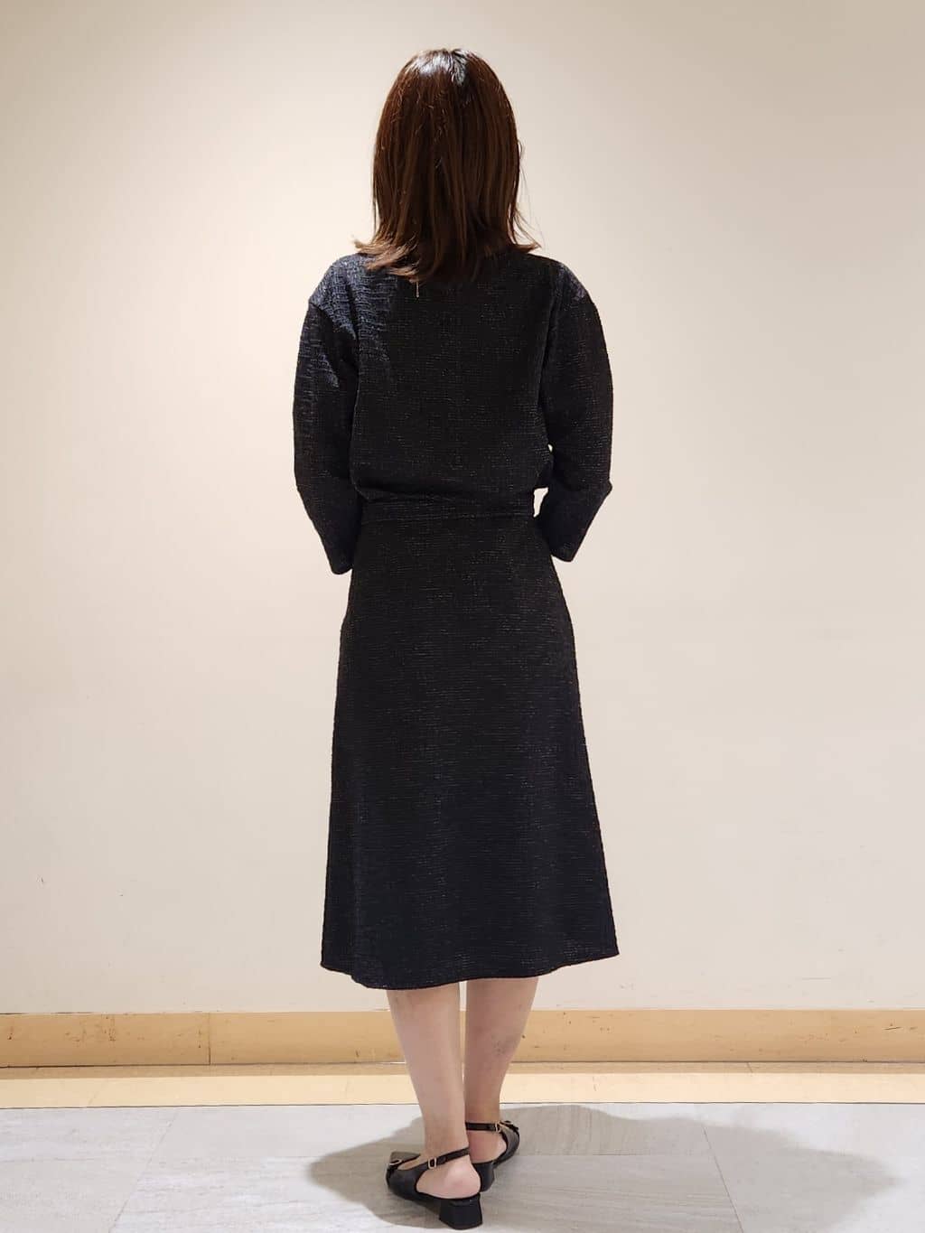 yukaさんの「COUP DE CHANCE｜【手洗い可／日本製】タック入りフレアースカート」を使ったコーディネート