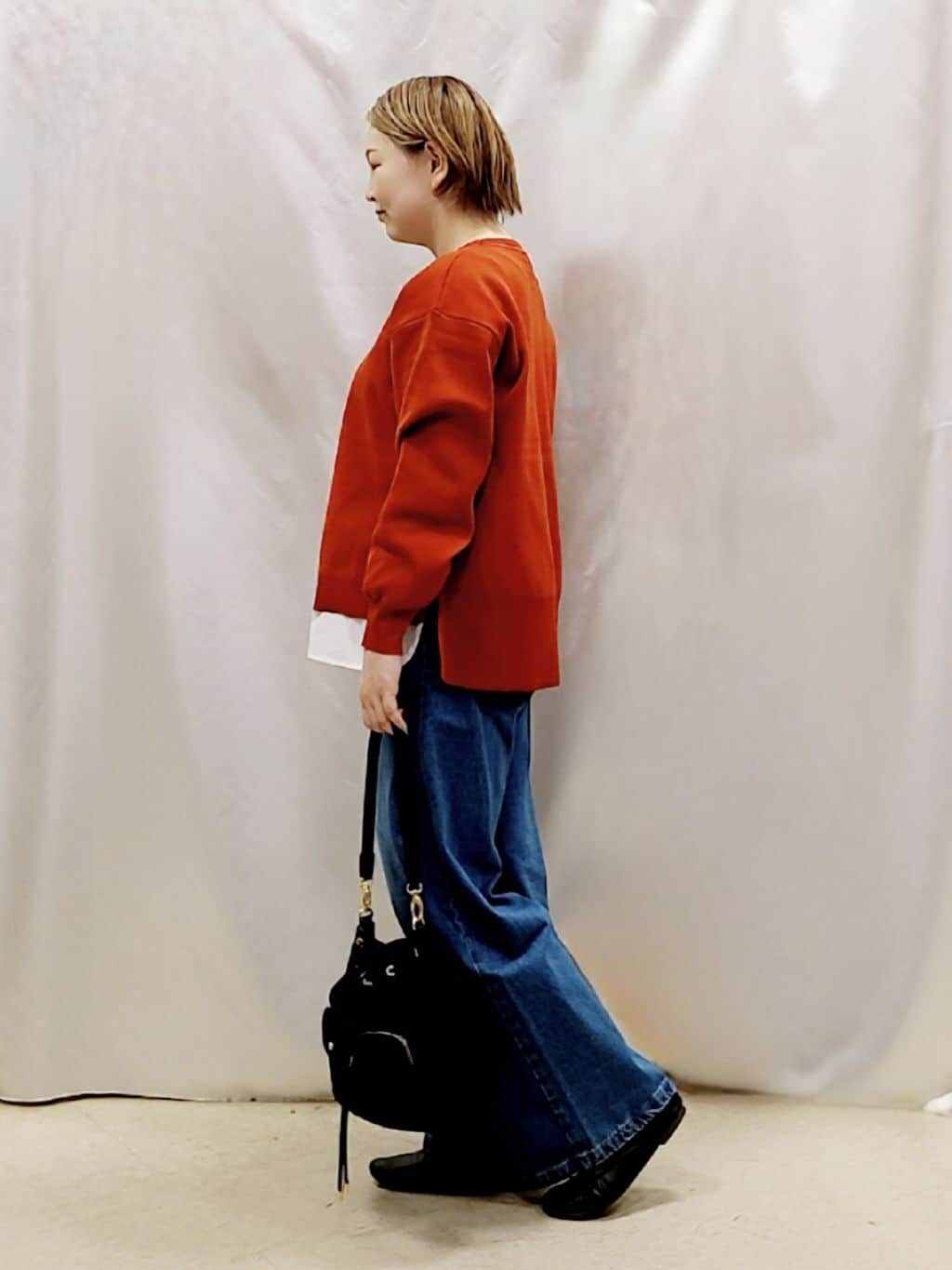 Chiiさんの「SHOO･LA･RUE｜【S-LL/洗える】一枚で簡単こなれ見え スポンディッシュ 裾レイヤード風ニット【CIRCRIC】」を使ったコーディネート