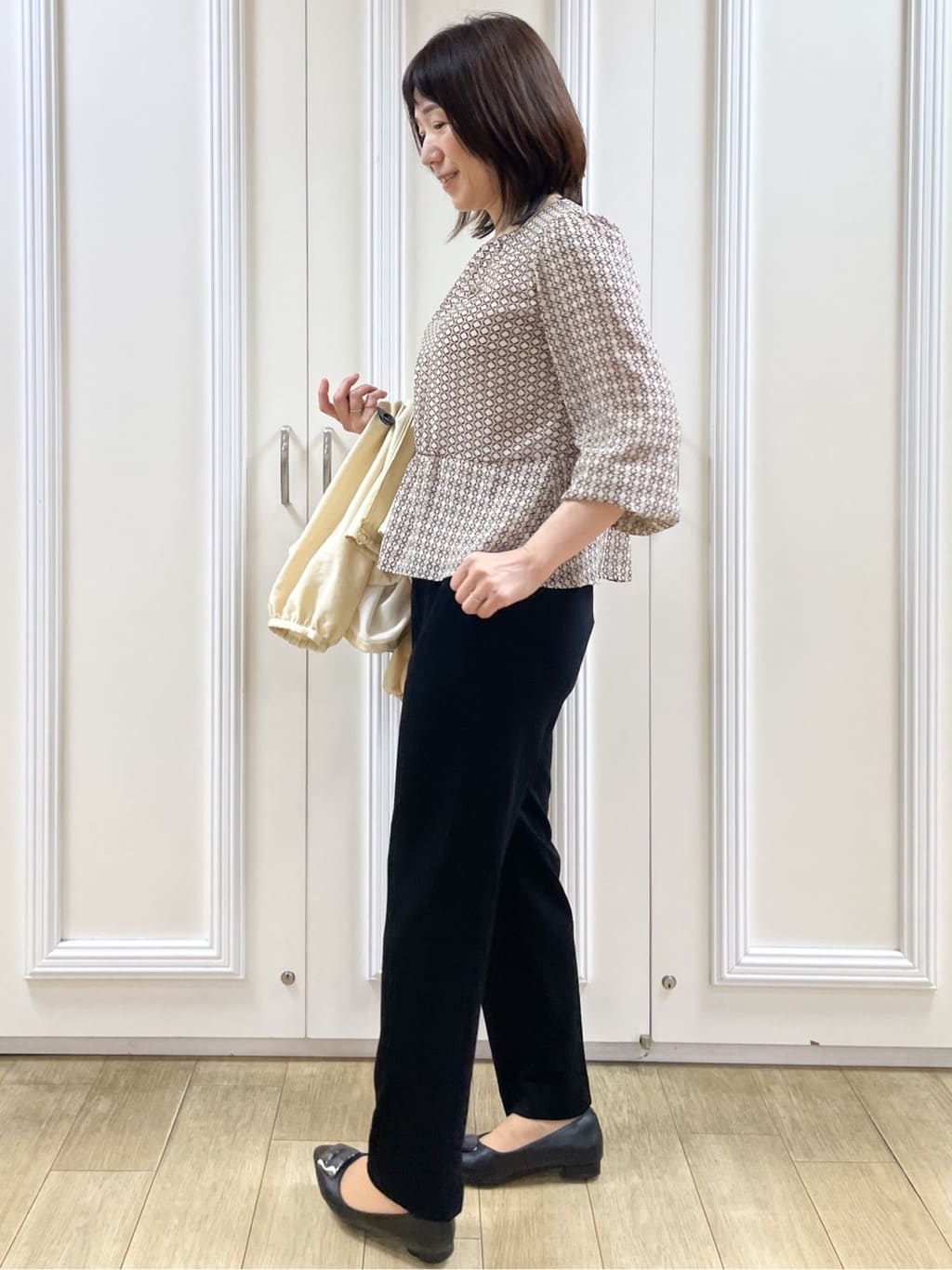 めいさんの「Reflect｜【SS-4Lサイズ】匠センタープレスベーシックパンツ」を使ったコーディネート