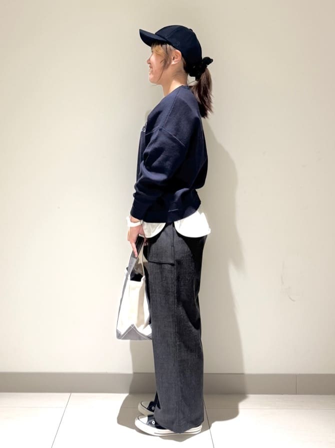 Liriさんの「Dessin｜【選べる首元デザイン/洗える】クルーネックロングTシャツ」を使ったコーディネート