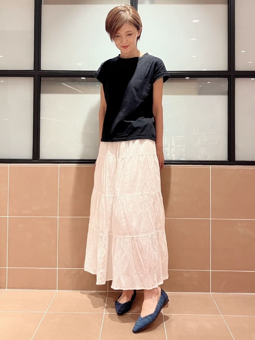 Ｋさんの「ESPERANZA｜Oito和紙フラットパンプス」を使ったコーディネート