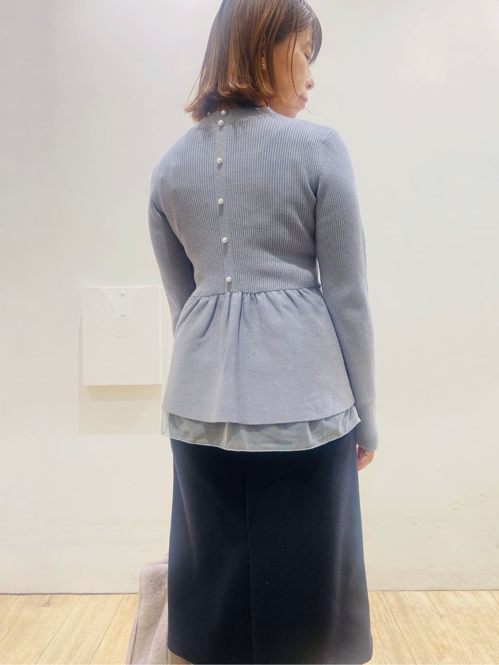 YUKOさんの「index｜KAWADAダウンペプラムショートコート【撥水／洗濯機OK／静電気防止裏地】」を使ったコーディネート