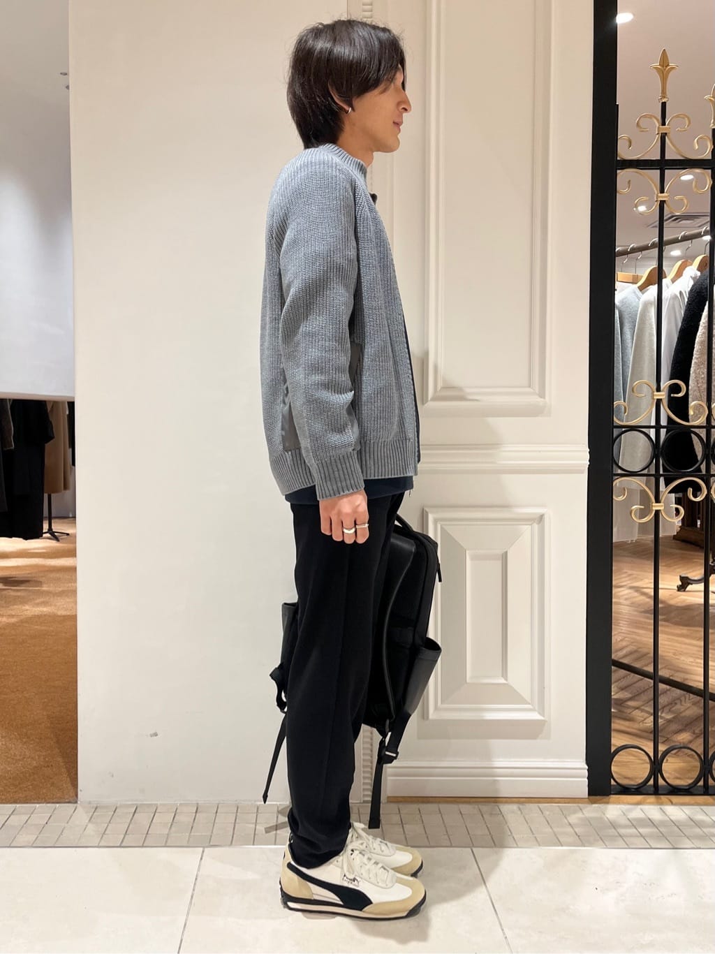 Watanabeさんの「DRESSTERIOR｜ミリタリーニットジャケット」を使ったコーディネート