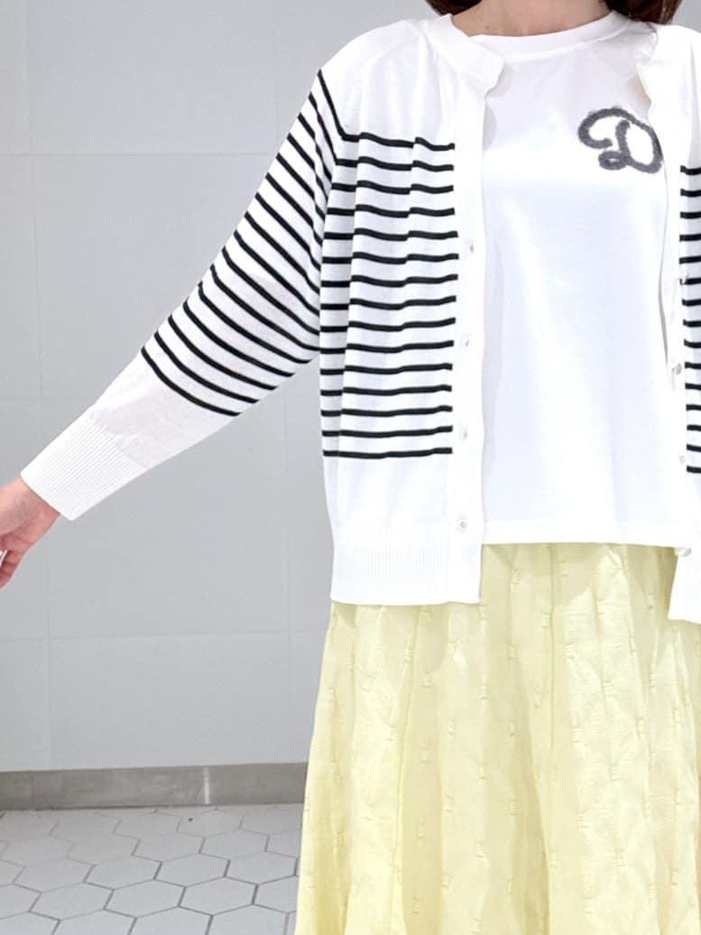 Satoさんの「Dessin｜【洗える】チュール刺繍Tシャツ」を使ったコーディネート