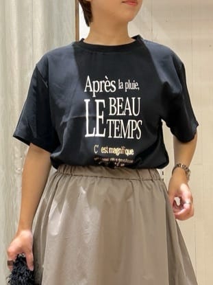 ga_riさんの「THE SHOP TK｜アソートロゴTシャツ【接触冷感/防シワ/吸水速乾/UVケア/洗濯機OK】」を使ったコーディネート