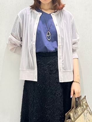 Miwaさんの「UNTITLED｜【接触冷感/洗える】Vネックコットンプルオーバー」を使ったコーディネート
