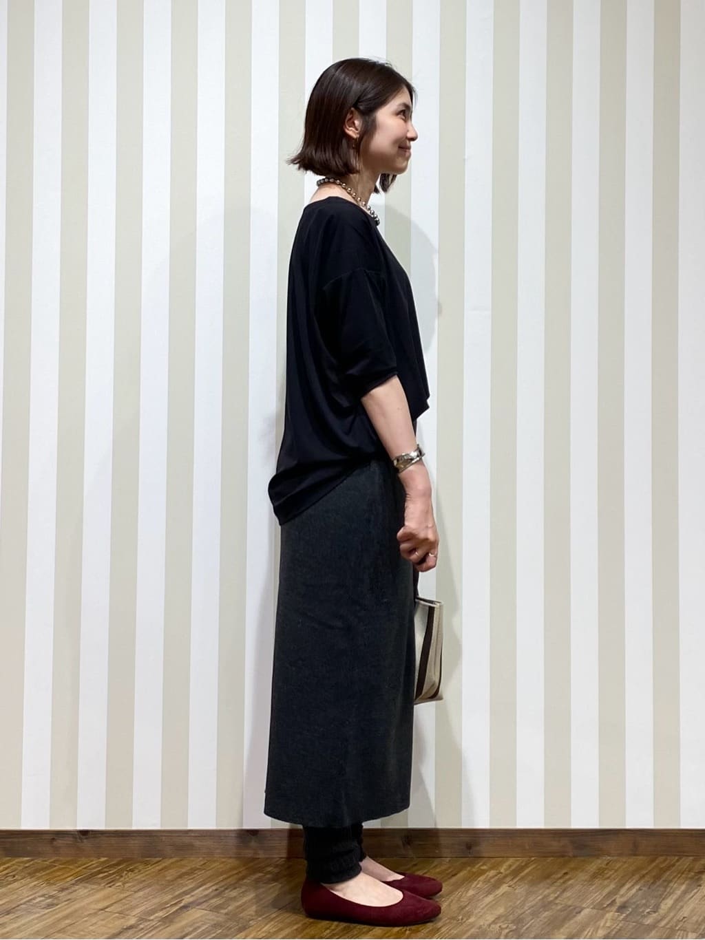 SAOさんの「SHOO･LA･RUE｜ワンランク上の着こなしに レギンスつきスカート」を使ったコーディネート