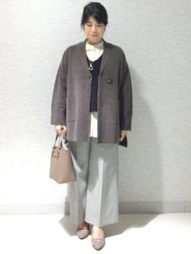 sakoさんの「Reflect｜【さらっと一枚で決まる／重ね着にもおすすめ◎】タックスリーブシャツブラウス」を使ったコーディネート