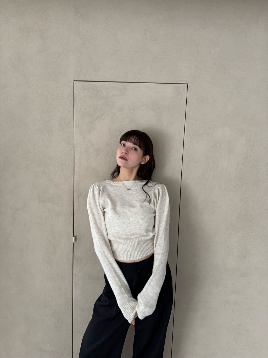 miyu maesakaさんの「CODE A｜M cloudy puff cardigan」を使ったコーディネート