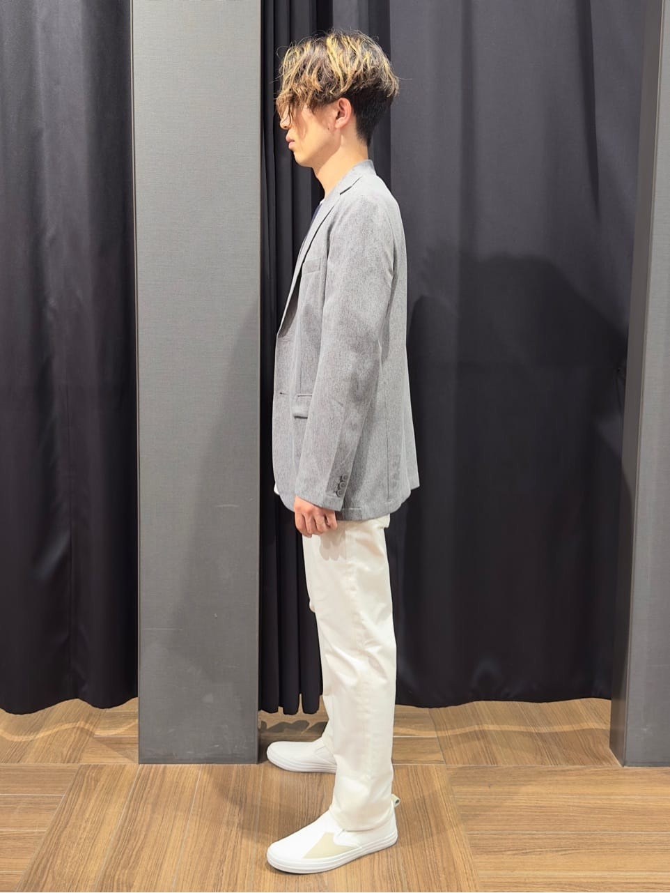 tomoyaさんの「THE SHOP TK｜シャリルジャージ ジャケット　洗濯機OK/吸水速乾/イージーケア/セットアップ可」を使ったコーディネート