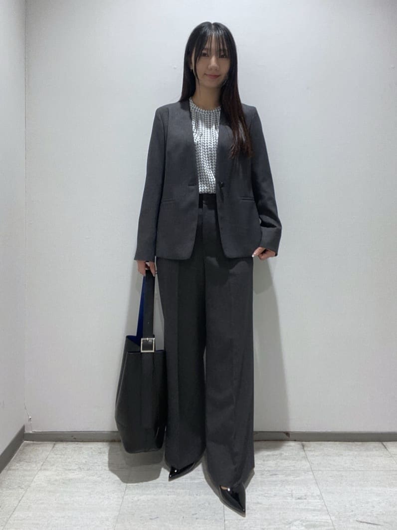 meiさんの「INDIVI｜【通勤／オフィス】タックジョーゼットブラウス」を使ったコーディネート